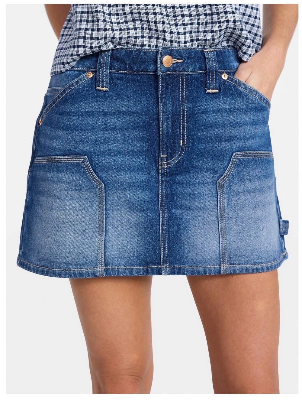Classic Blue Denim Mini Skirt Size Small